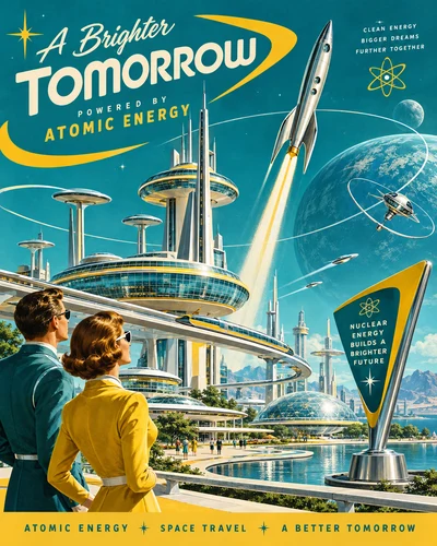 Atompunk graphic design movement