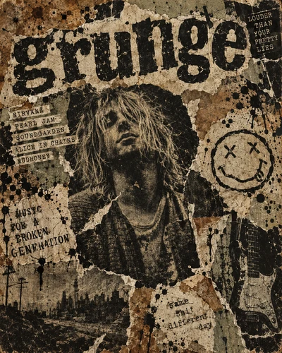 Grunge graphic design movement