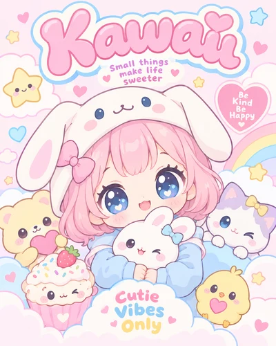 Kawaii graphic design movement