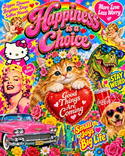 Kitsch graphic design movement