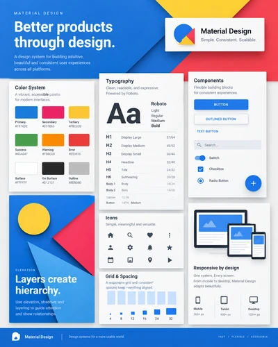 Material Design graphic design movement