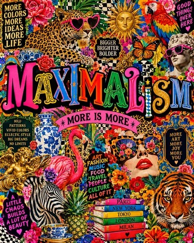 Maximalism graphic design movement