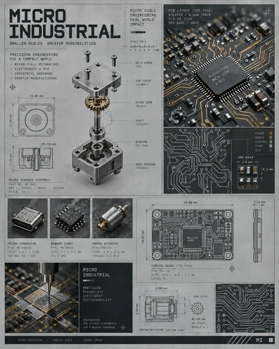 Micro Industrial graphic design movement
