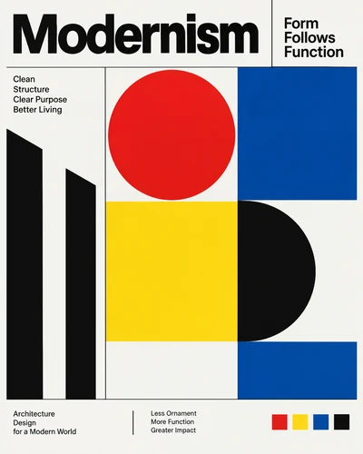 Modernism graphic design movement
