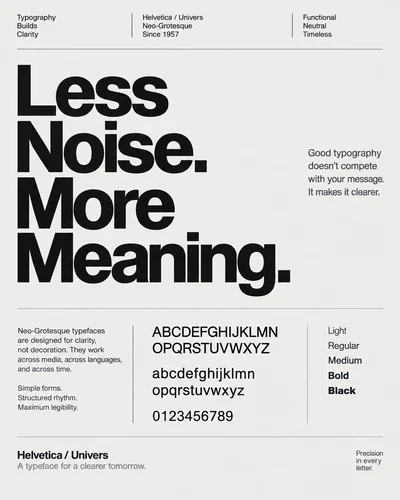 Neo-Grotesque graphic design movement