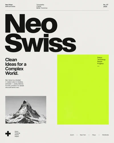 Neo Swiss graphic design movement