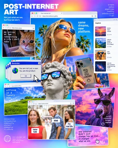 Post-Internet Art graphic design movement