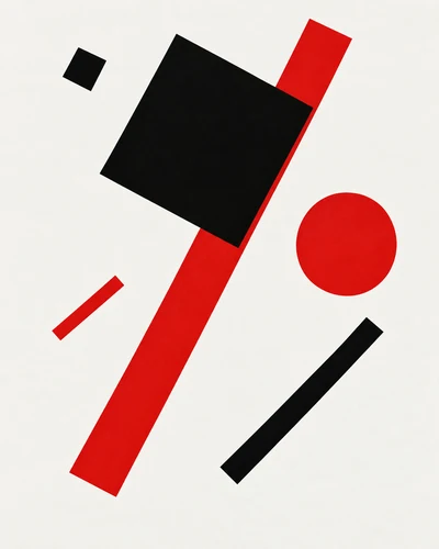 Suprematism graphic design movement